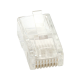 Osłona gumowa biała wtyk RJ45 8p8c - 10szt