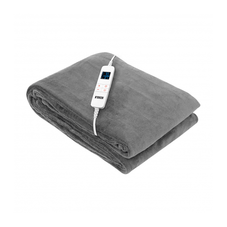 Koc elektryczny EB650 Grey super miękki 180 x 130cm N'OVEEN