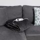 Koc elektryczny EB650 Grey super miękki 180 x 130cm N'OVEEN