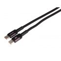 WAYME Kabel do ładowania i synchronizacji, w oplocie z mikrofibry, 100 cm USB-C, max 100W, fioletowy