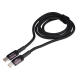 WAYME Kabel do ładowania i synchronizacji, w oplocie z mikrofibry, 100 cm USB-C, max 100W, fioletowy