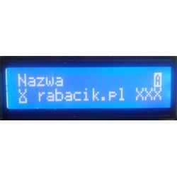 Wyświetlacz LCD 2x16 niebieski